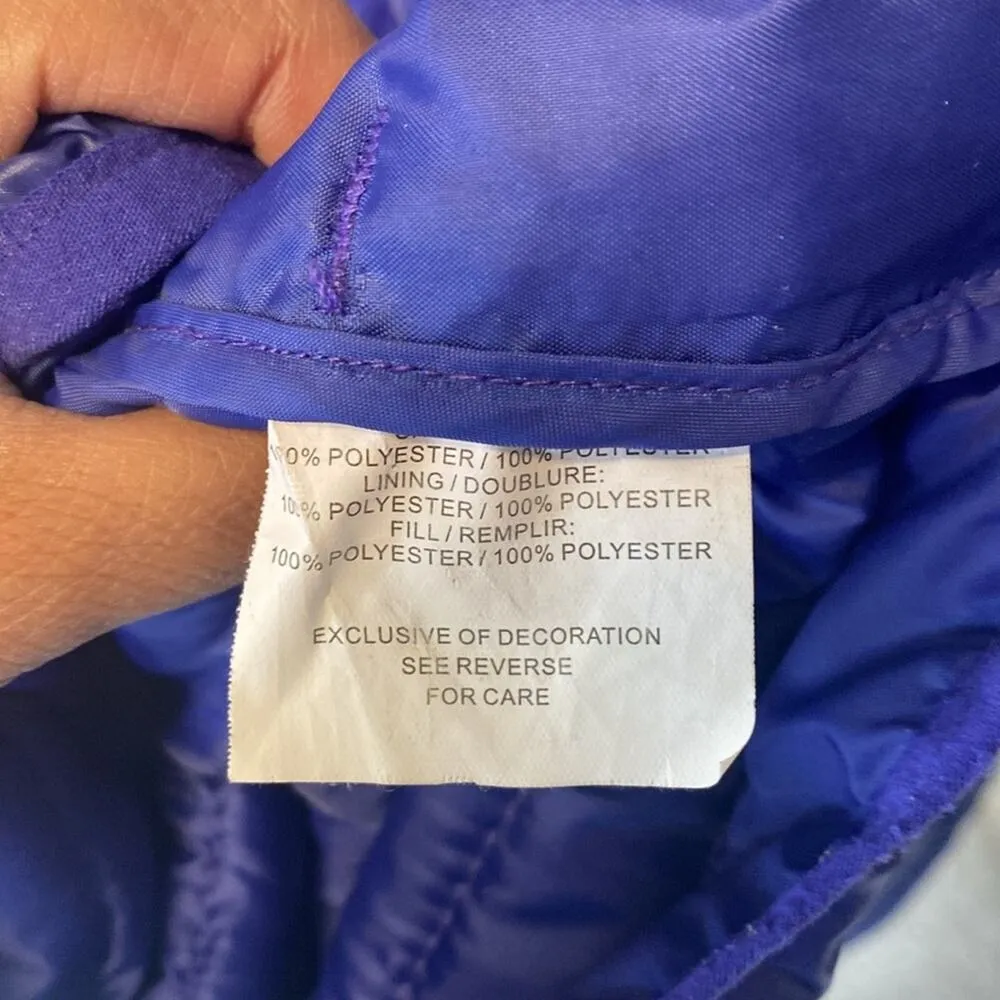 Boulder Gear purple puff winter vest ski hiking camping Gorpcore cabin size L - Image 7