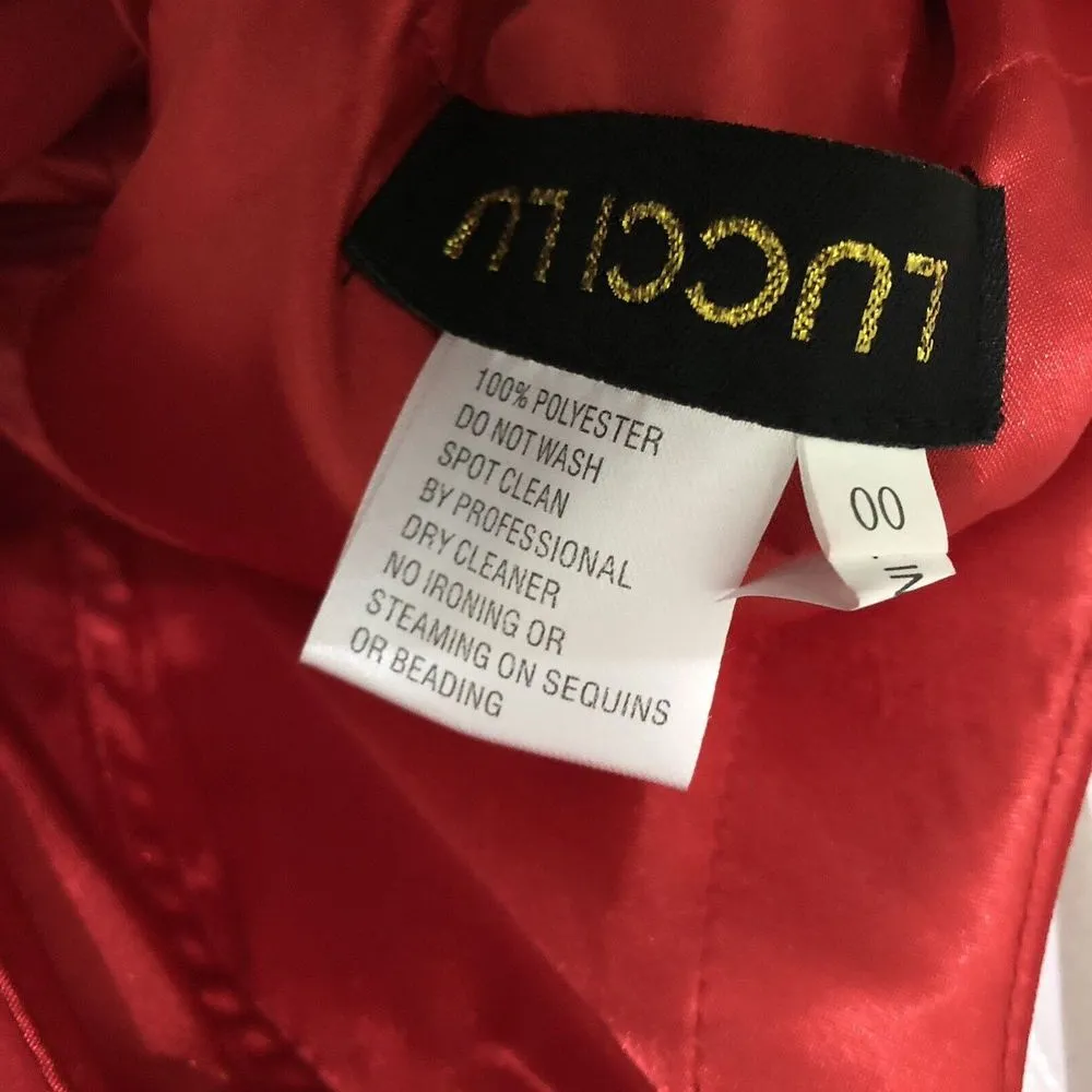 Lucci Lu Women's Red Fit &‎ Flare Sleeveless Party/ Cocktail Dress Size 00 NWT - Image 9