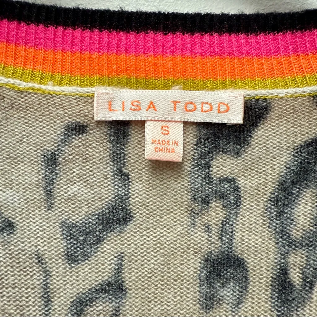 Lisa Todd Wild Side Sweater, Mink/Mocha Tan | Size Small - Image 5