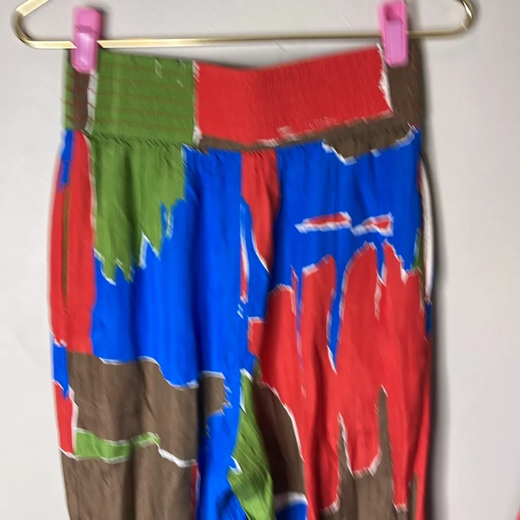 Tory Burch Silk Off Shoulder Shirt Jogger Set‎ - Image 9