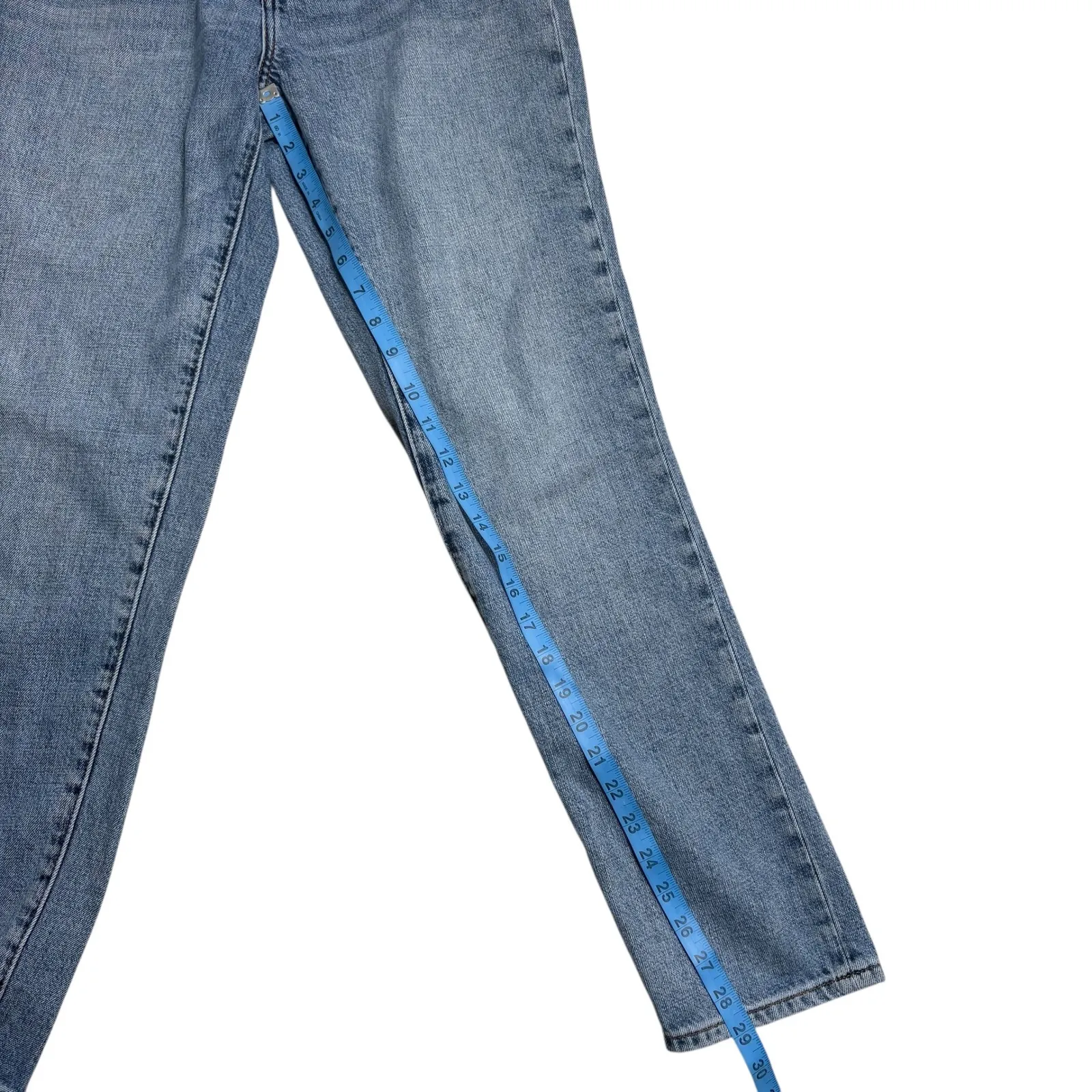 PISTOLA Womens Audrey Jeans Size 26 High Rise Slim Straight Distressed Med Wash - Image 3