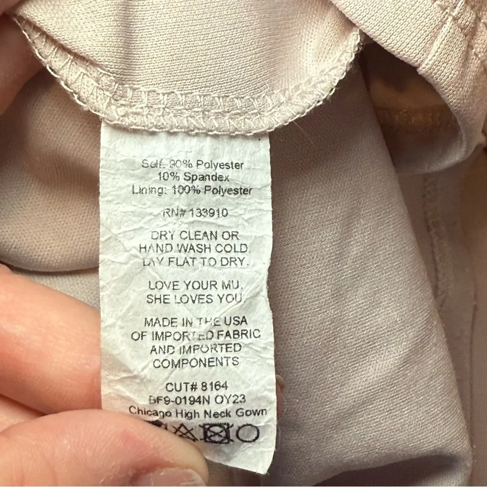 Show Me Your Mumu‎ Chicago High Neck Gown Show Me the Ring Stretch Crepe Small - Image 9