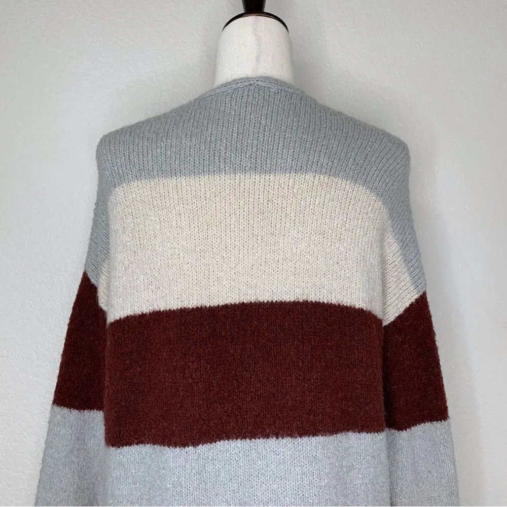 Knox Rose Women’s Size XL Color Block Open Front Midi Cardigan - Image 10