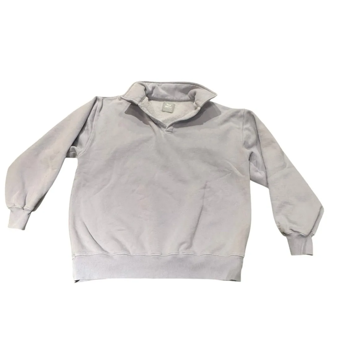 Aritzia TNA Cozy AF Button‎ Collared Lavender Oversized Pullover Size 1 (small) Purple - Image 2