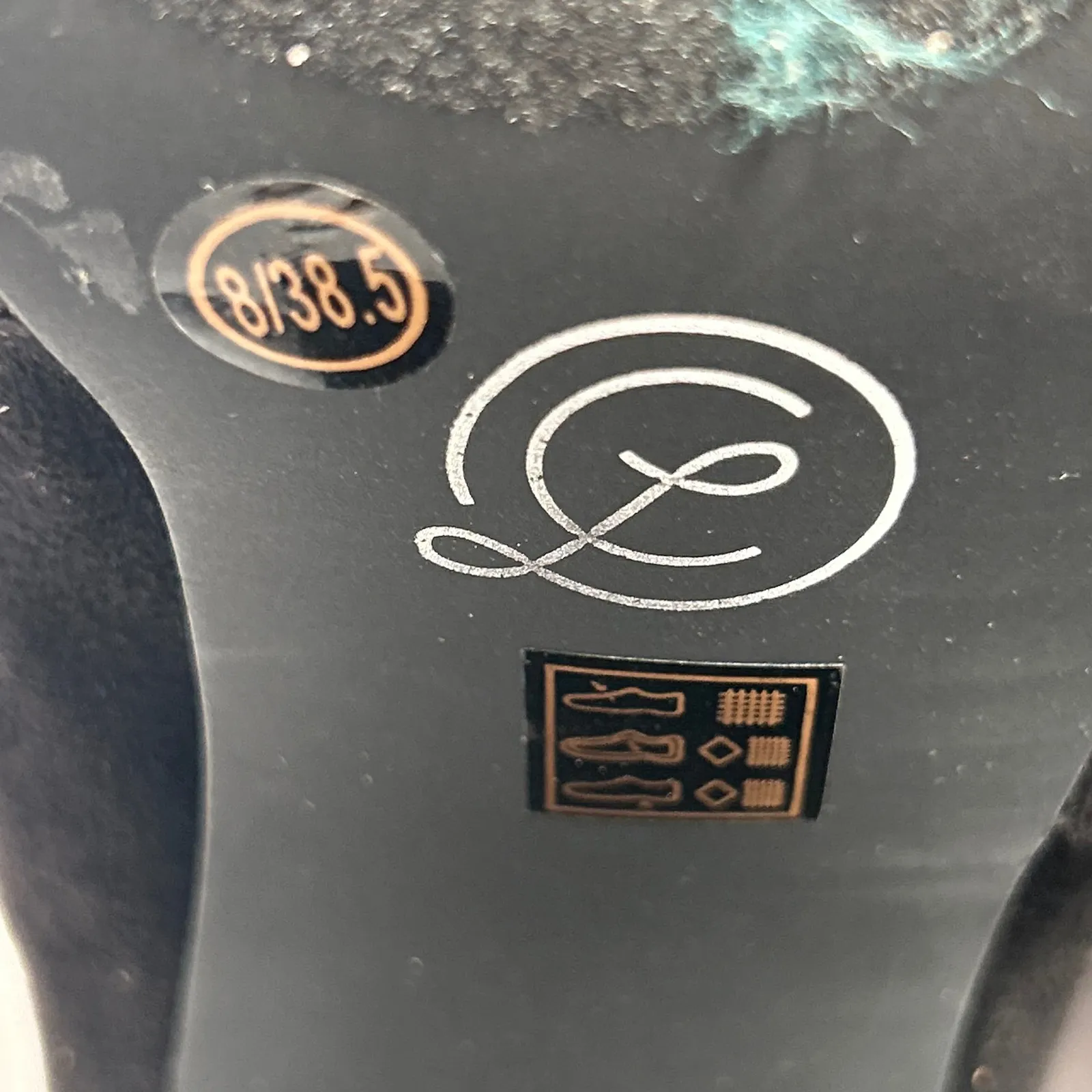 Chinese Laundry Black Suede Lace Up Back Chunky Heel Over The Knee Boots Size 8 - Image 8