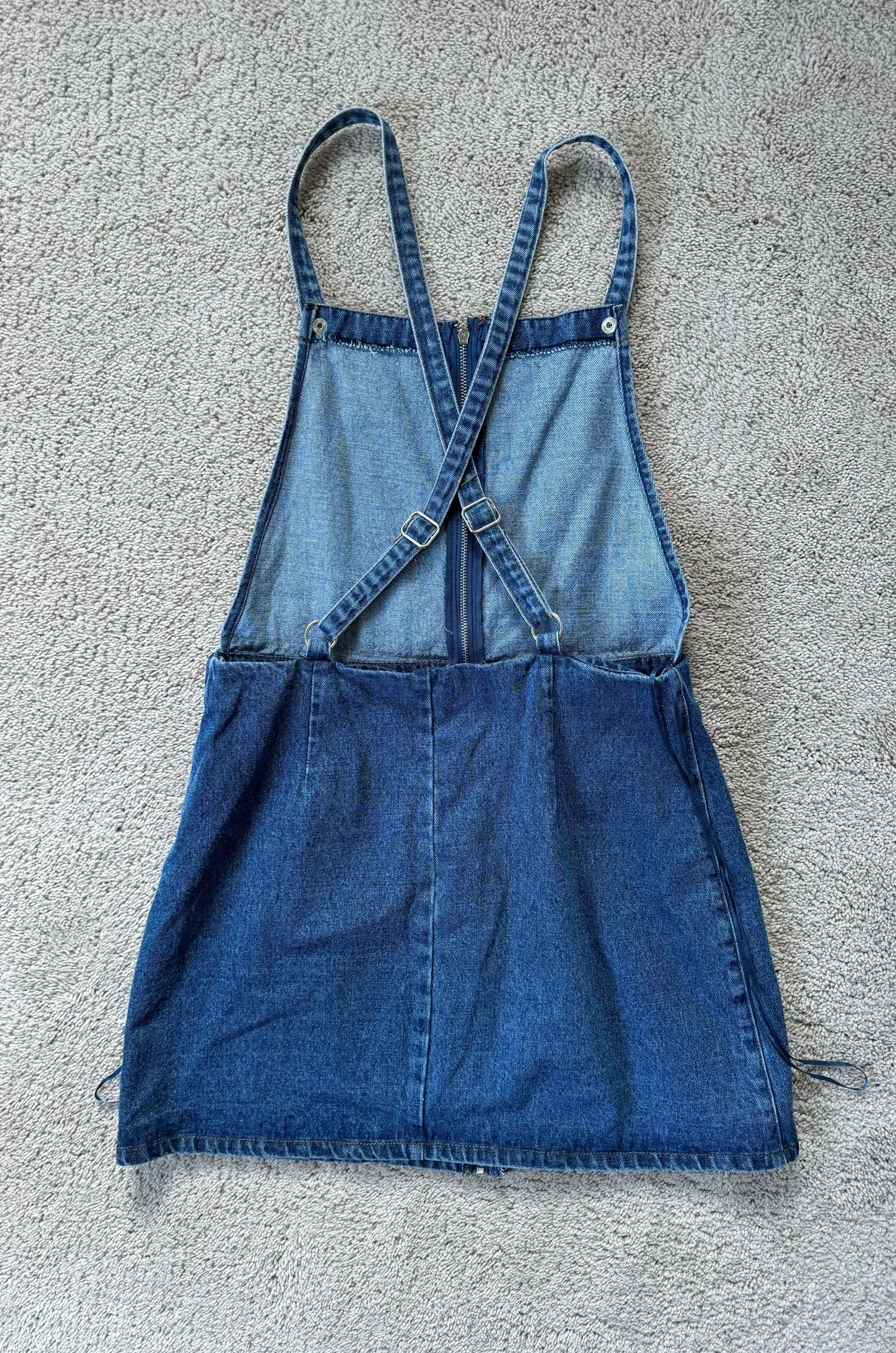 Denim Zipper Dress - Image 3