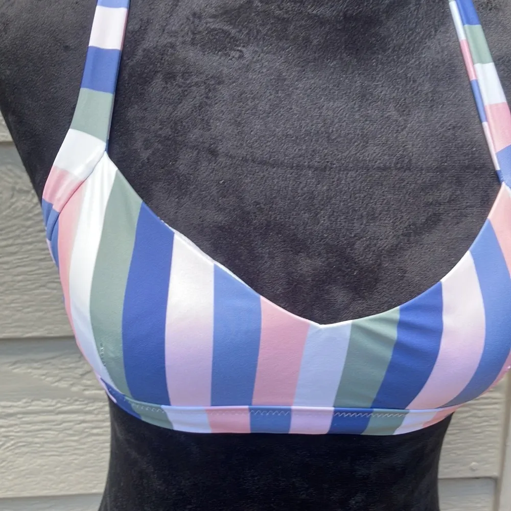 Raisins retro stripes size medium bikini top - Image 2
