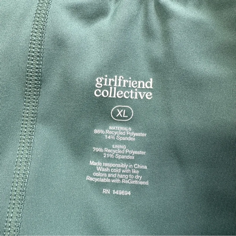 Girlfriend Collective Tropic Pleated Club Skort Skirt Tennis Golf in Green XL - Image 10