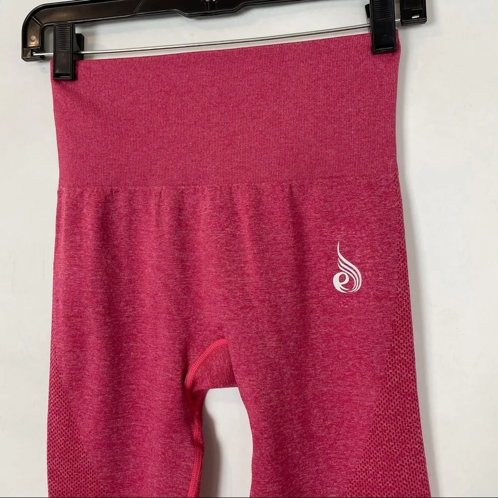 Ryderwear Pink seamless High Waisted Rise Full Length leggings Size XS - Image 4