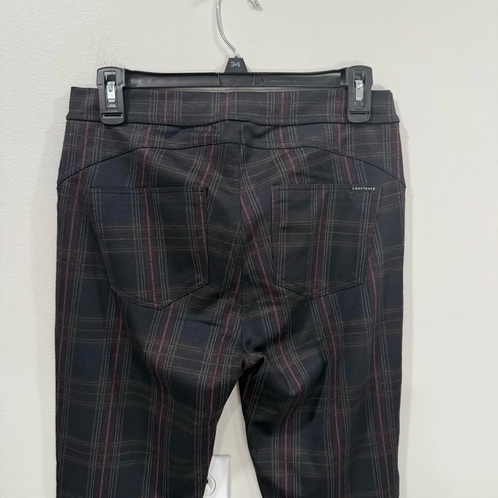 Sanctuary Plaid Skinny Pants Size Medium EUC - Image 11