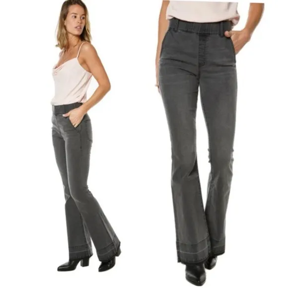 NWT JUICY COUTURE Malibu Released Hem Pull-on Jeans In Black Wash - Image 2