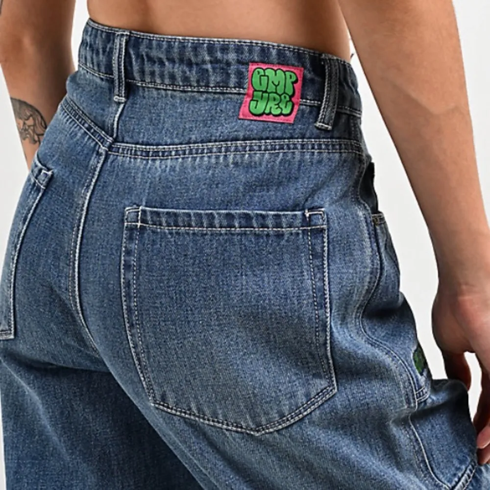 Empyre Tori Porkchop Pocket Cargo Skate Jeans Blue Colorway Size 4 - Image 10