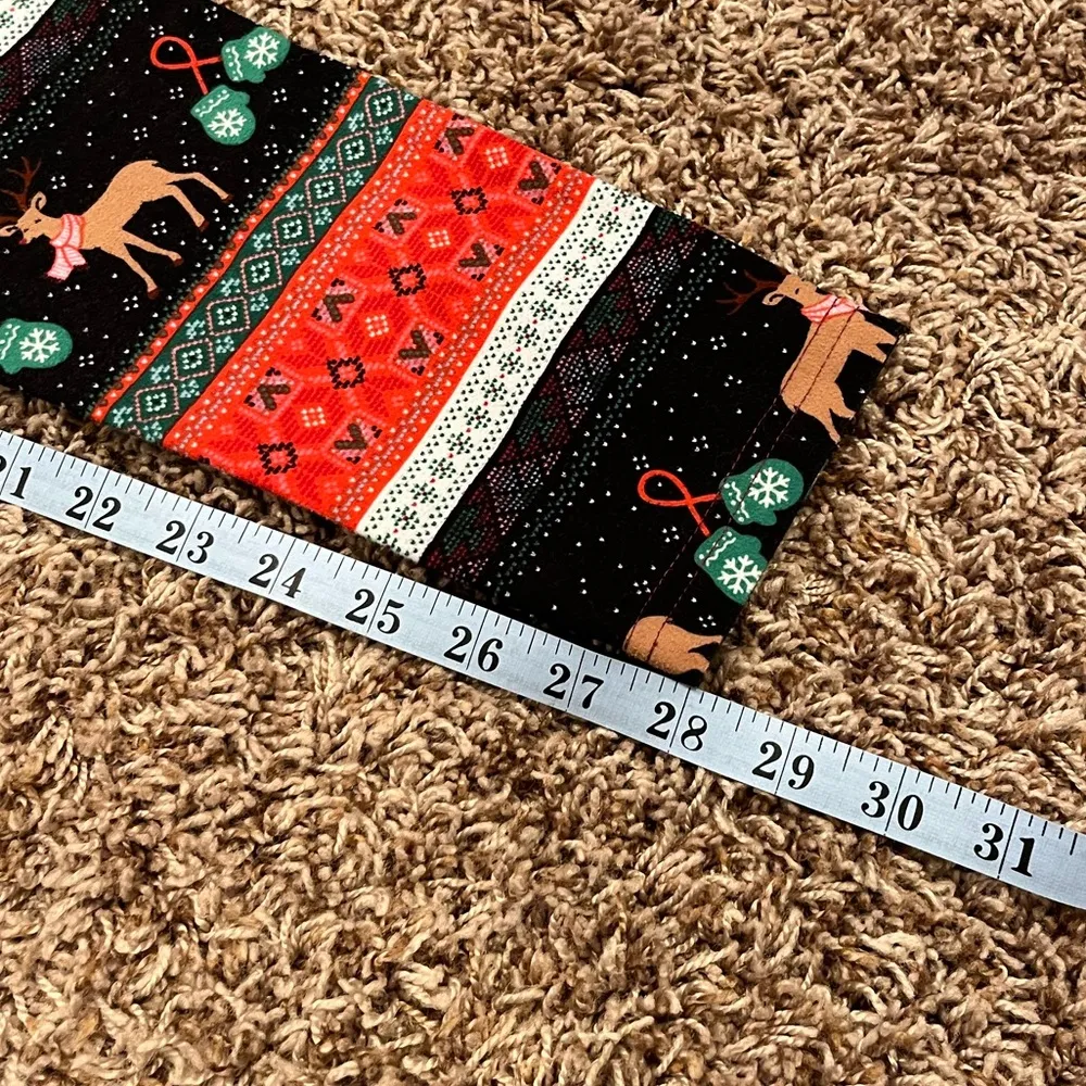 Reindeer Christmas Holiday Mid Rise Leggings - Image 13