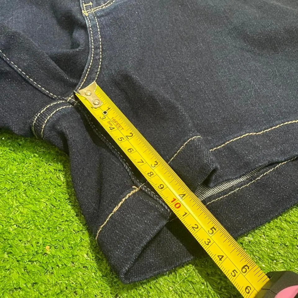 Judy Blue Women's Denim Shorts Size Large Carpenter Dark Wash Mid Rise NWT - Image 5