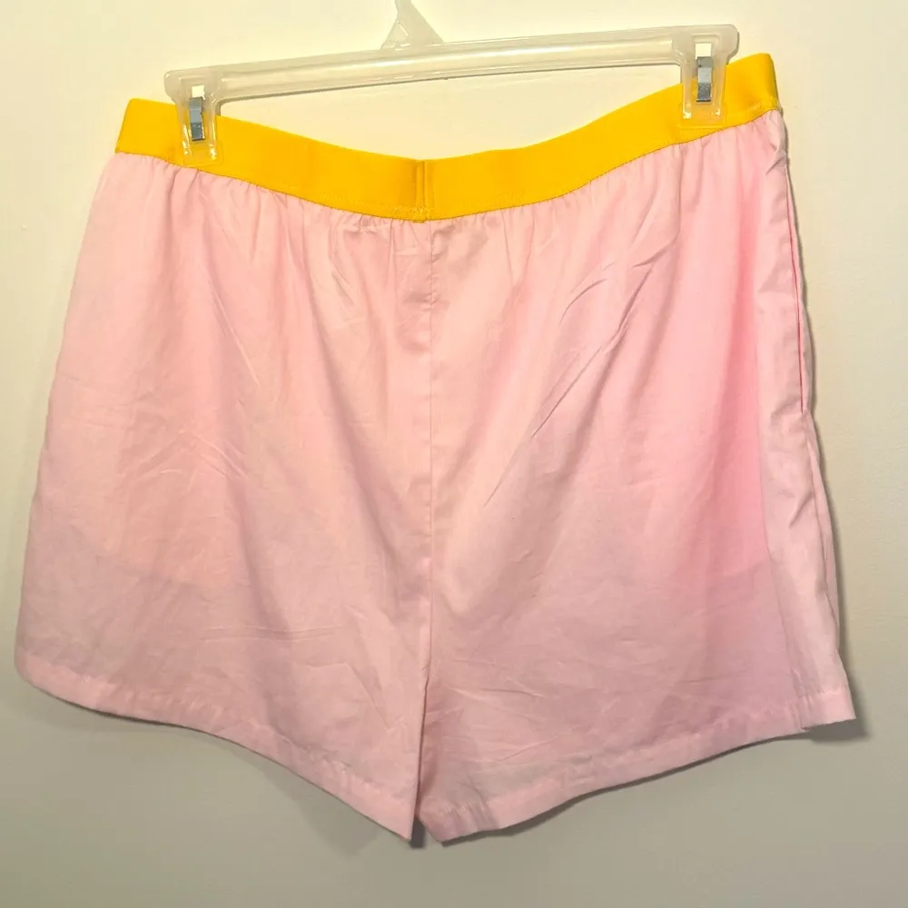 Anthropology Pink and Yellow Shorts sz Large - Image 2