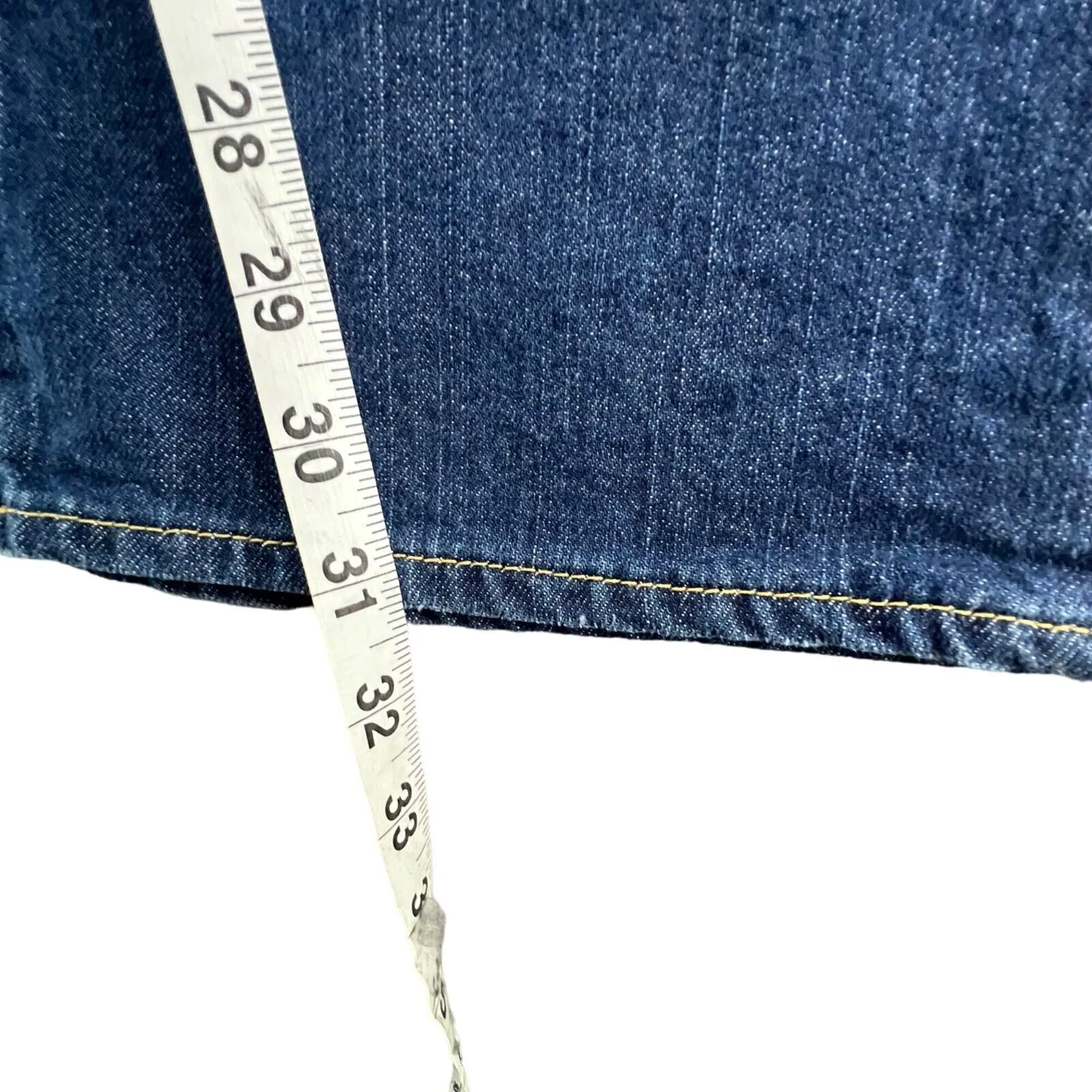 Ralph Lauren Jeans Womens 6 Blue Kelly Stretch Denim Y2K Bootcut Whisker Western - Image 8