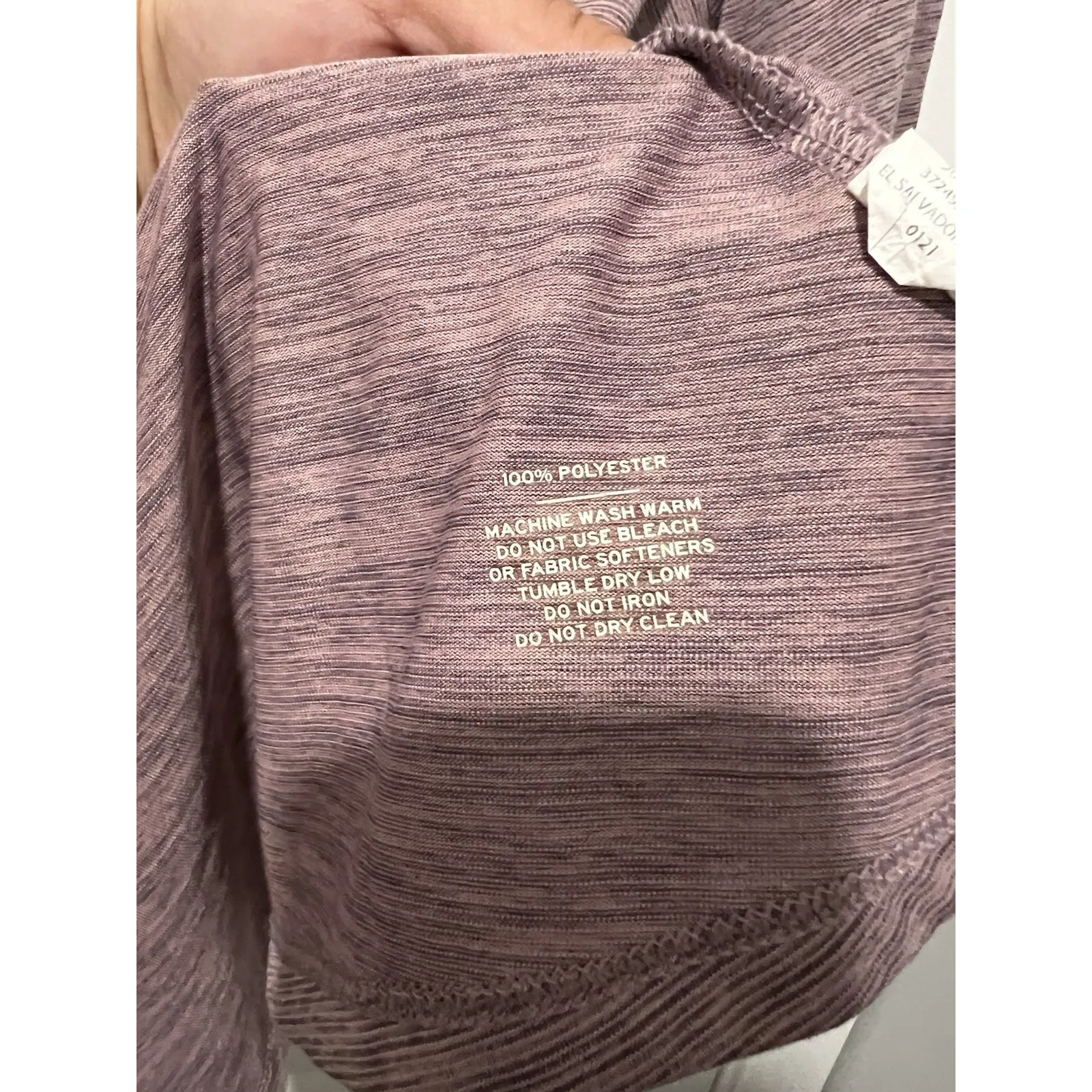 Rei Co op Performance Shirt Top Women Medium Long Sleeve Reflective Light Purple - Image 4