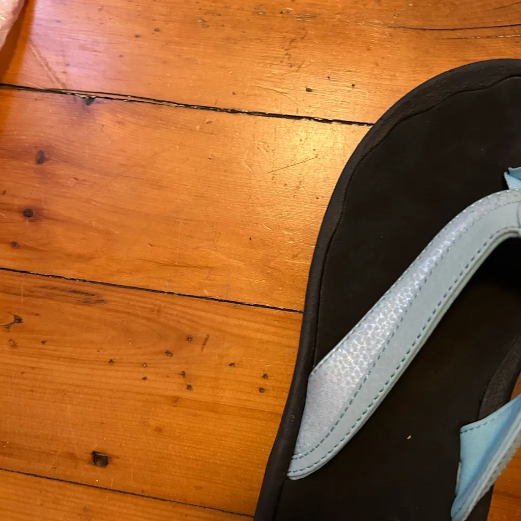 Olukai ohana flip flop sandals sea glass 7 Black - Image 3