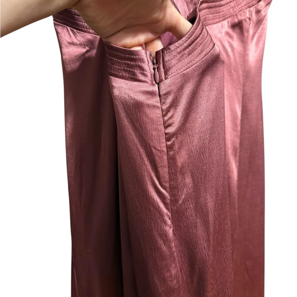 By Anthropologie Cross-Back Midi Dress Sz 14 NEW in Taupe - Image 13