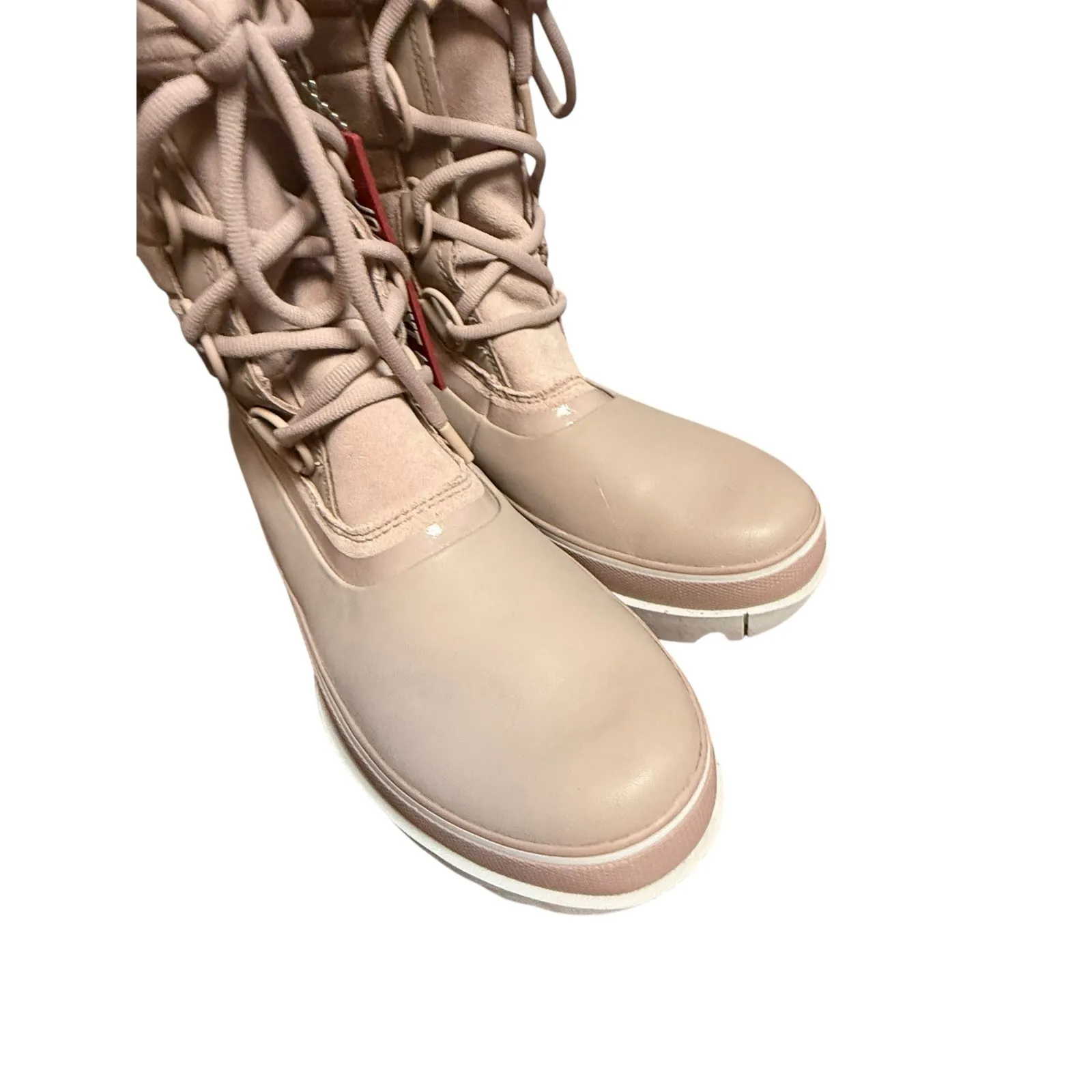 Sorel Joan of Arctic Next Faux Fur Waterproof Snow Boot Mauve Vapor Leather 9.5 - Image 3