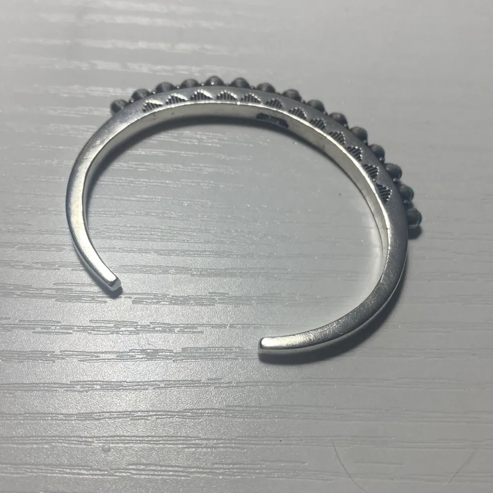 Sterling Silver Turquoise Cuff Green - Image 3