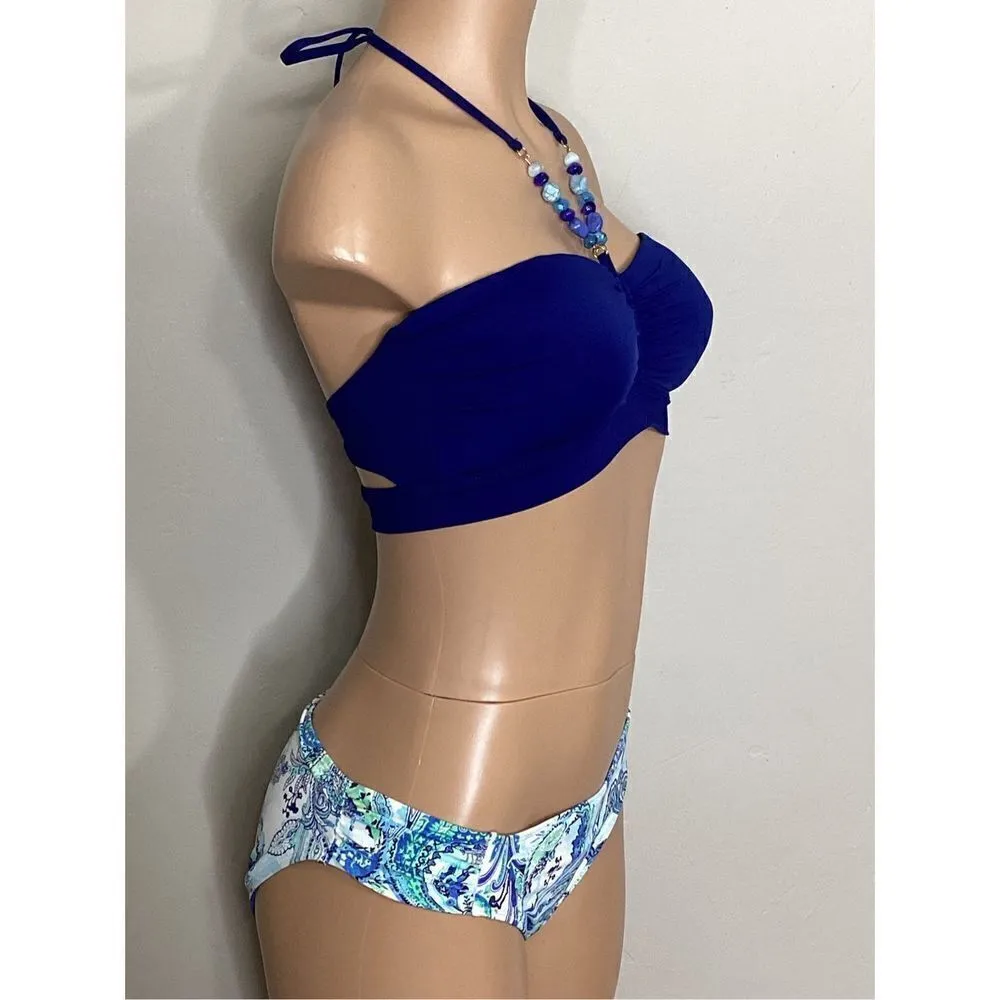 New Lauren Ralph Lauren bead and paisley bikini. Size 12. Retails $159 - Image 4