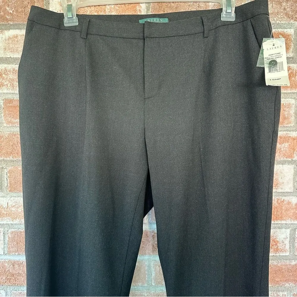 Lauren Ralph Lauren Dress Pants Trousers Wool Women’s Petite 16 W NEW Gray - Image 2