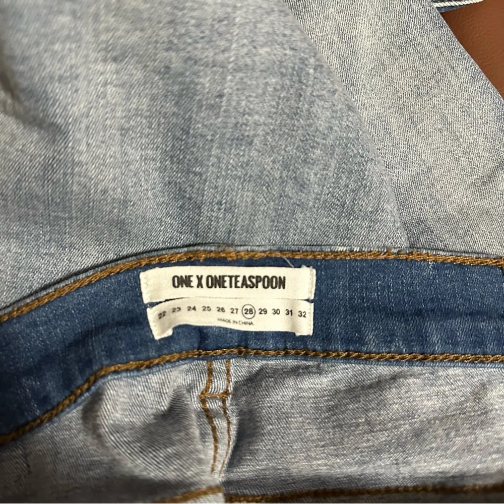 One Teaspoon Freebirds II Low Waist Skinny Denim Cobaine 28 - Image 8