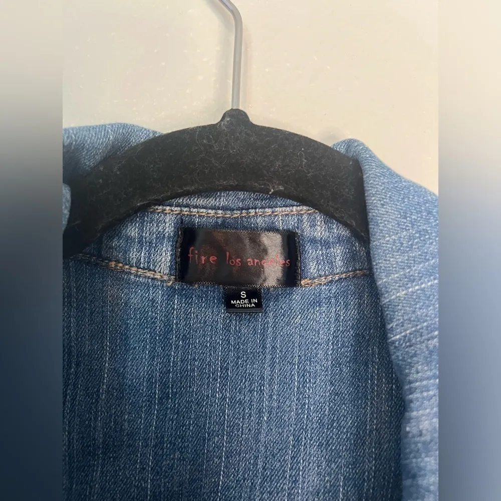 Fire Los Angeles  denim studded vest - Image 4