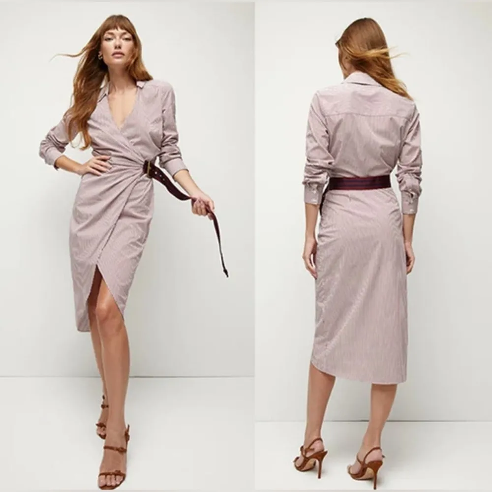 VERONICA BEARD Jacinda Striped Stretch Cotton Shirtdress, Size 0, $498 - Image 2