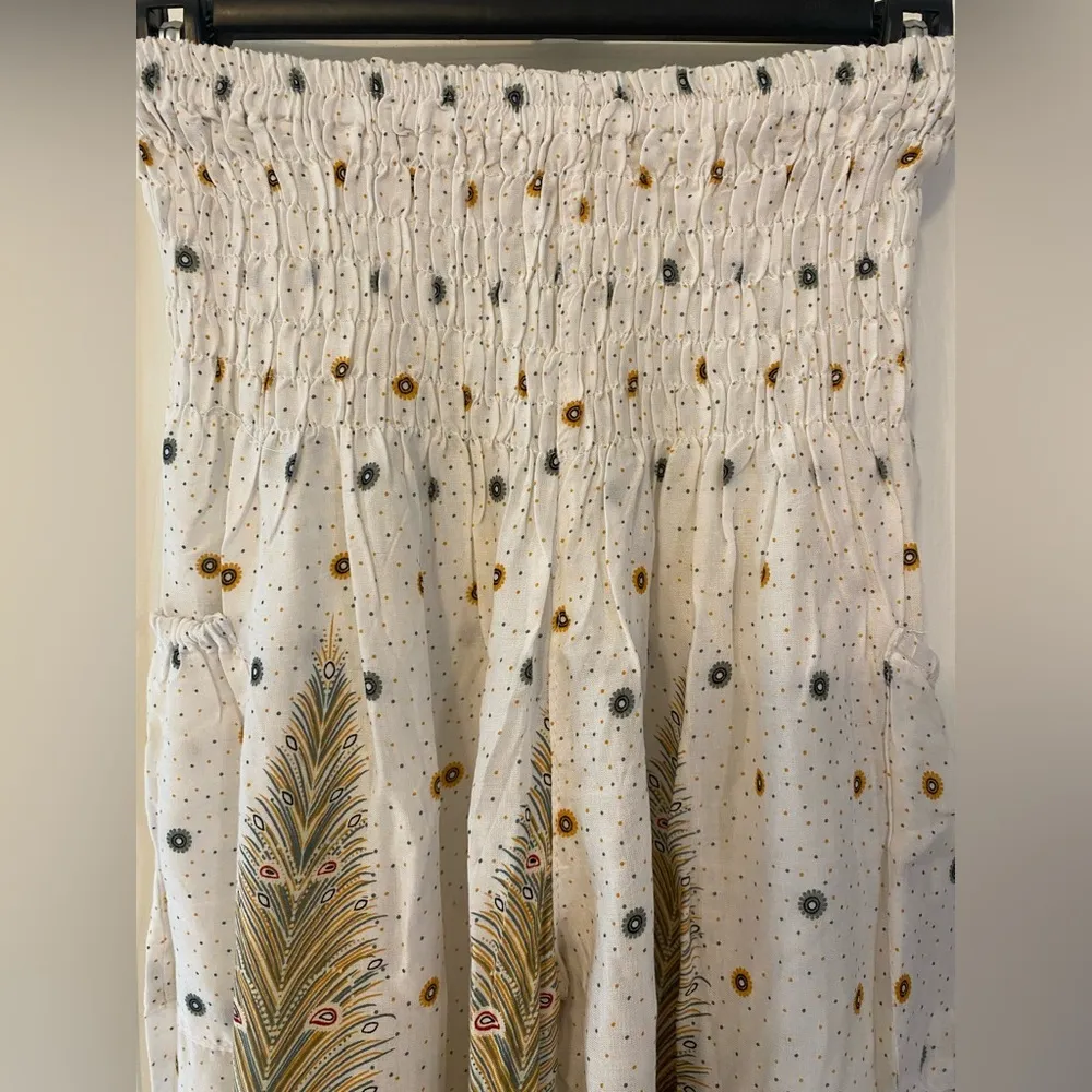 Bohemian high waisted harem yoga pants White Size 2 - Image 2