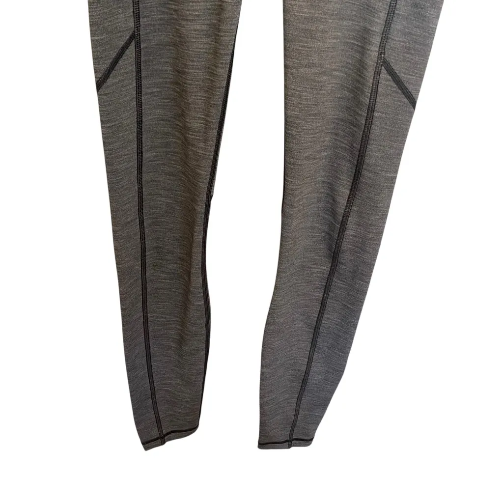 Lululemon On Track Tight In Heathered Grey / Black Size 2 - Image 6