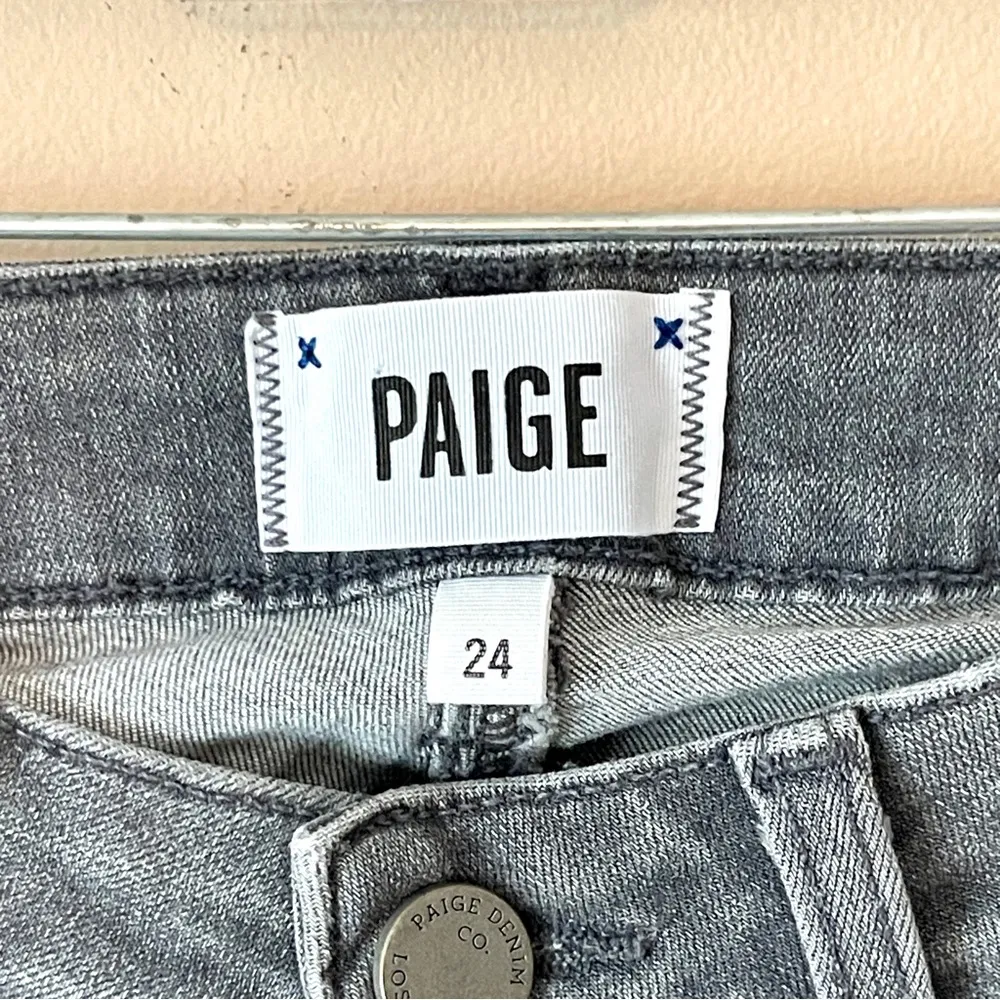 PAIGE | Gray Verdugo Ultra Skinny Denim Jeans Sz 24 - Image 5