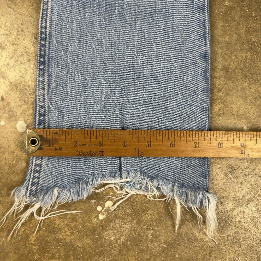 Abercrombie & Fitch Ultra High Rise KickFlare Women’s Jeans 26/2R Distressed Hem - Image 6