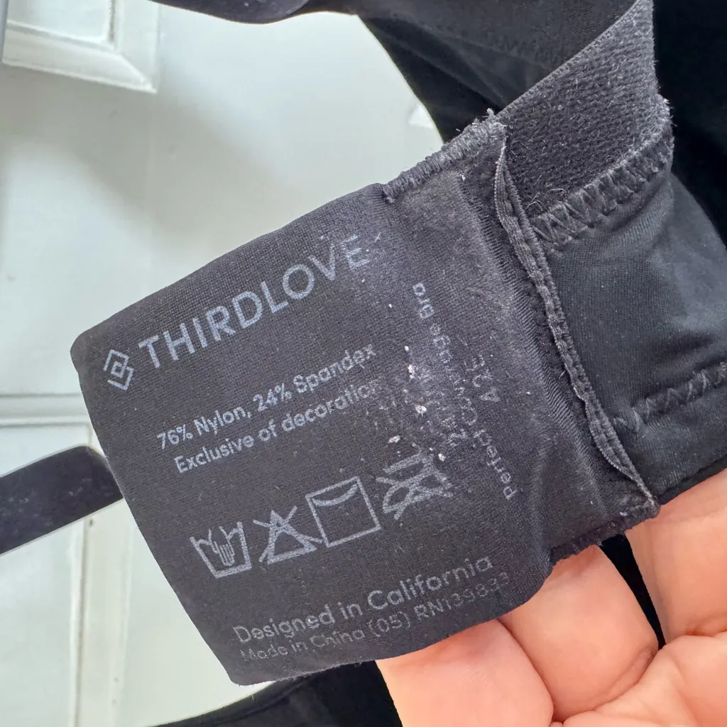 Thirdlove black 24/7 Perfect Coverage bra size 42E - Image 3