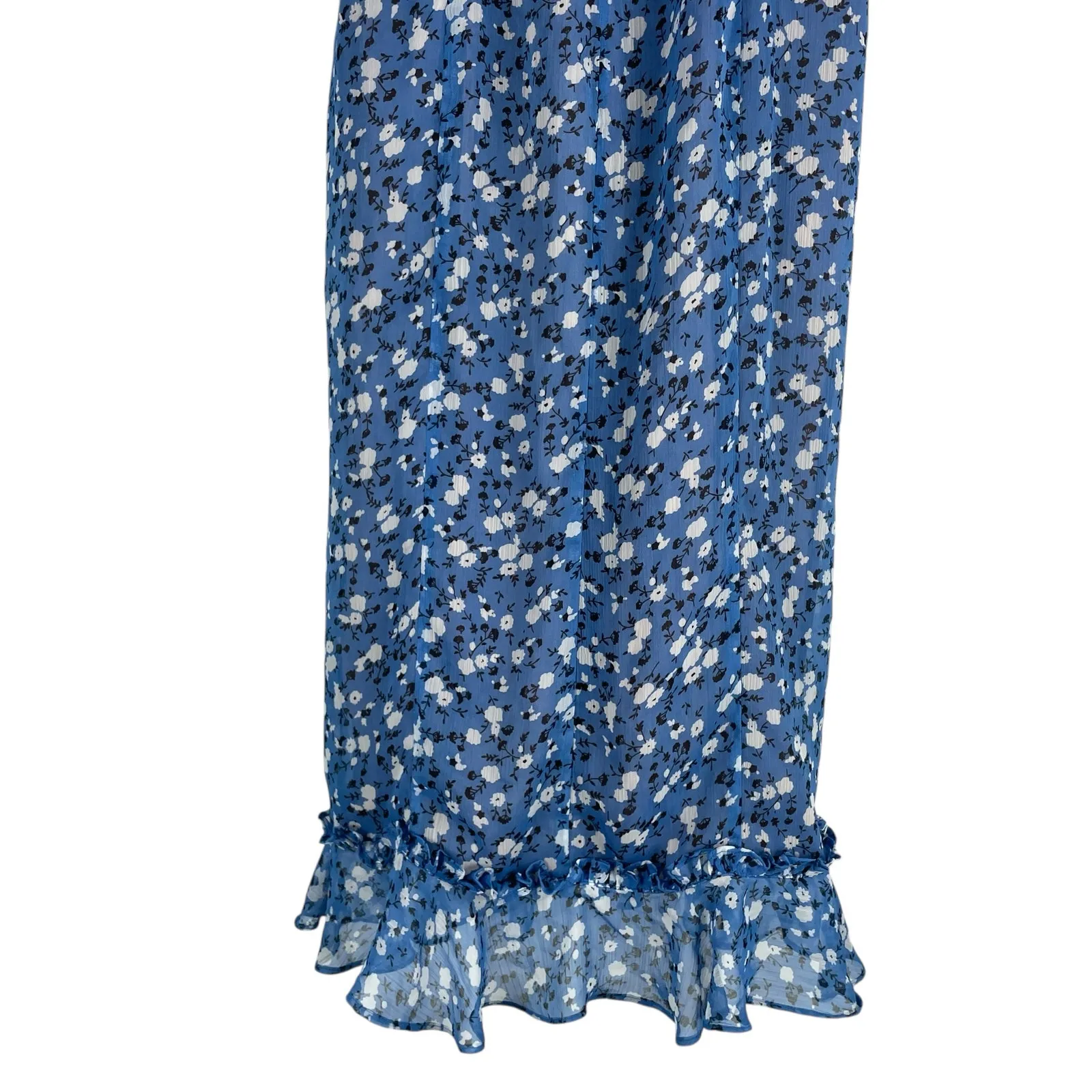 Majorelle Quincy Floral Print Midi Dress Ditsy Blue Size XS - Image 12