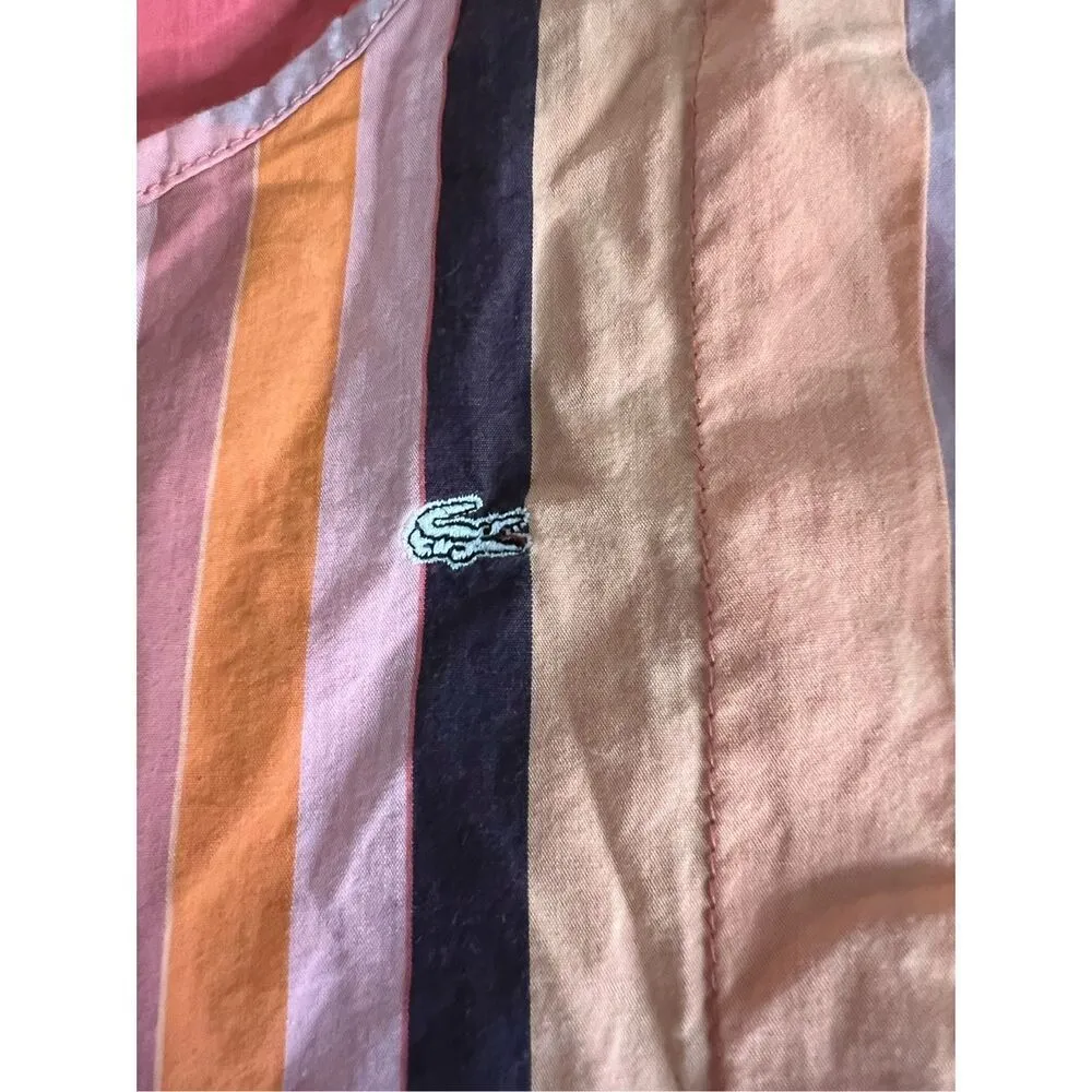 Lacoste striped pink orange striped mini dress 34 - Image 7