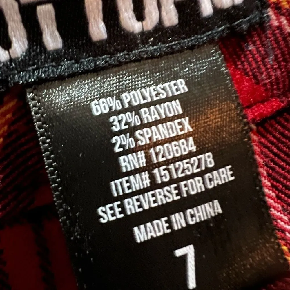 Hot topic red tartan plaid jogger pants! - Image 10