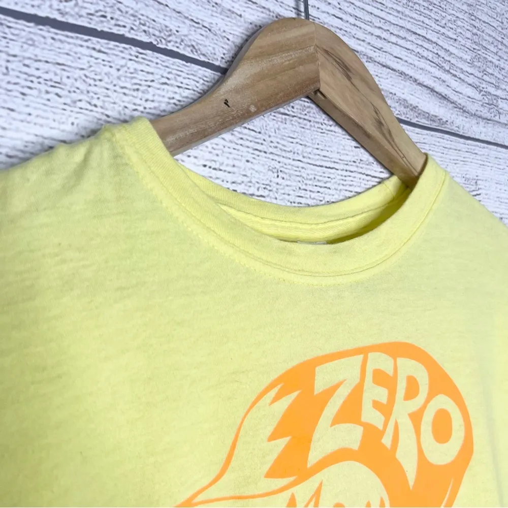 Zero Fox Given Yellow & Orange Graphic T-Shirt Top Size Large - Image 5