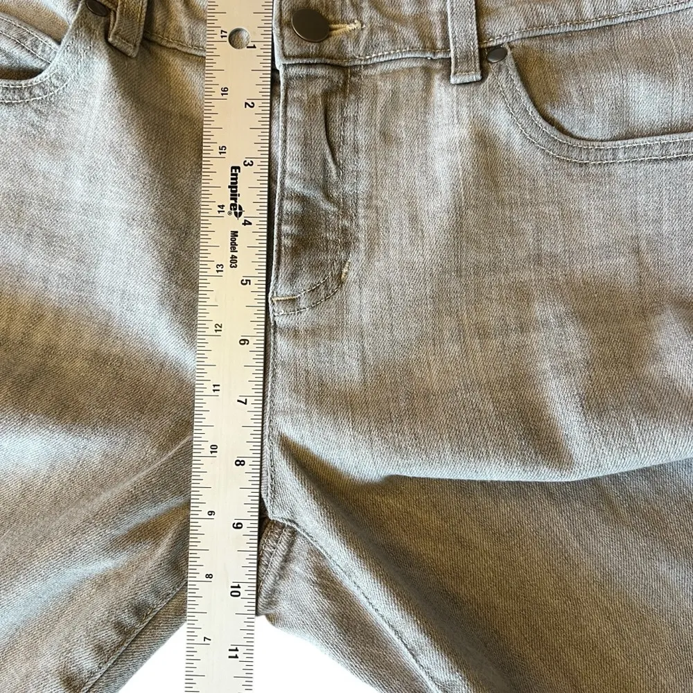 Eileen Fisher Womens 8 Mid Rise Stretchy Skinny Jeans Gray Minimalist - Image 10