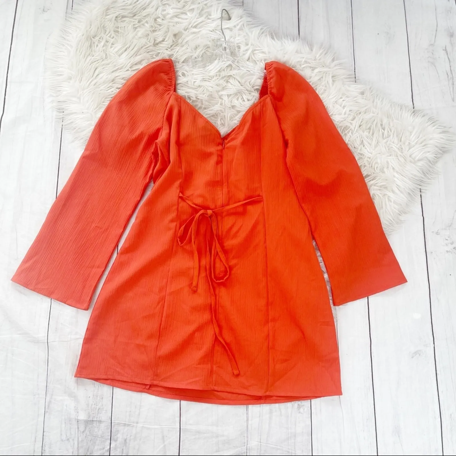 ASOS COLLUSION cheese cloth fit and flare‎ puffed out sleeves  dress Size 10 - Image 3