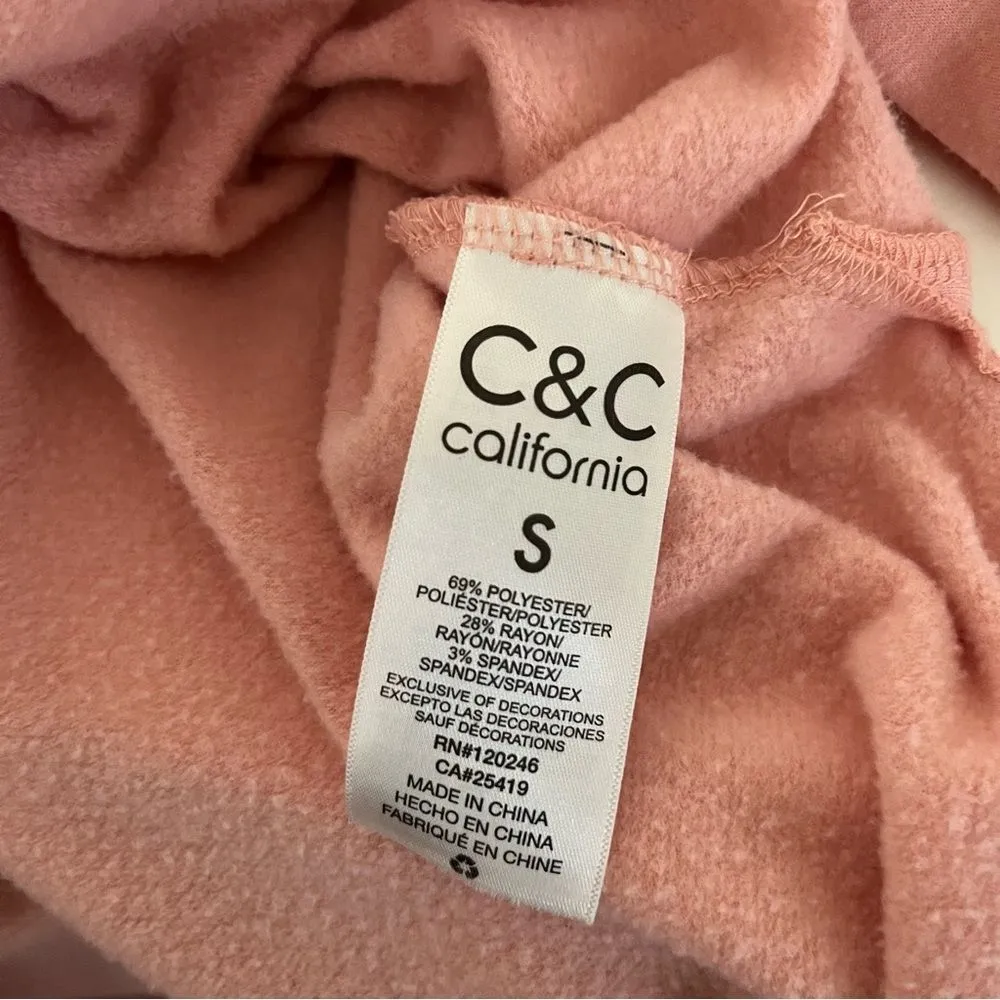 C&C CALIFORNIA Spread Love & Sunshine Sweatshirt Retro Peach Color Size Small - Image 9