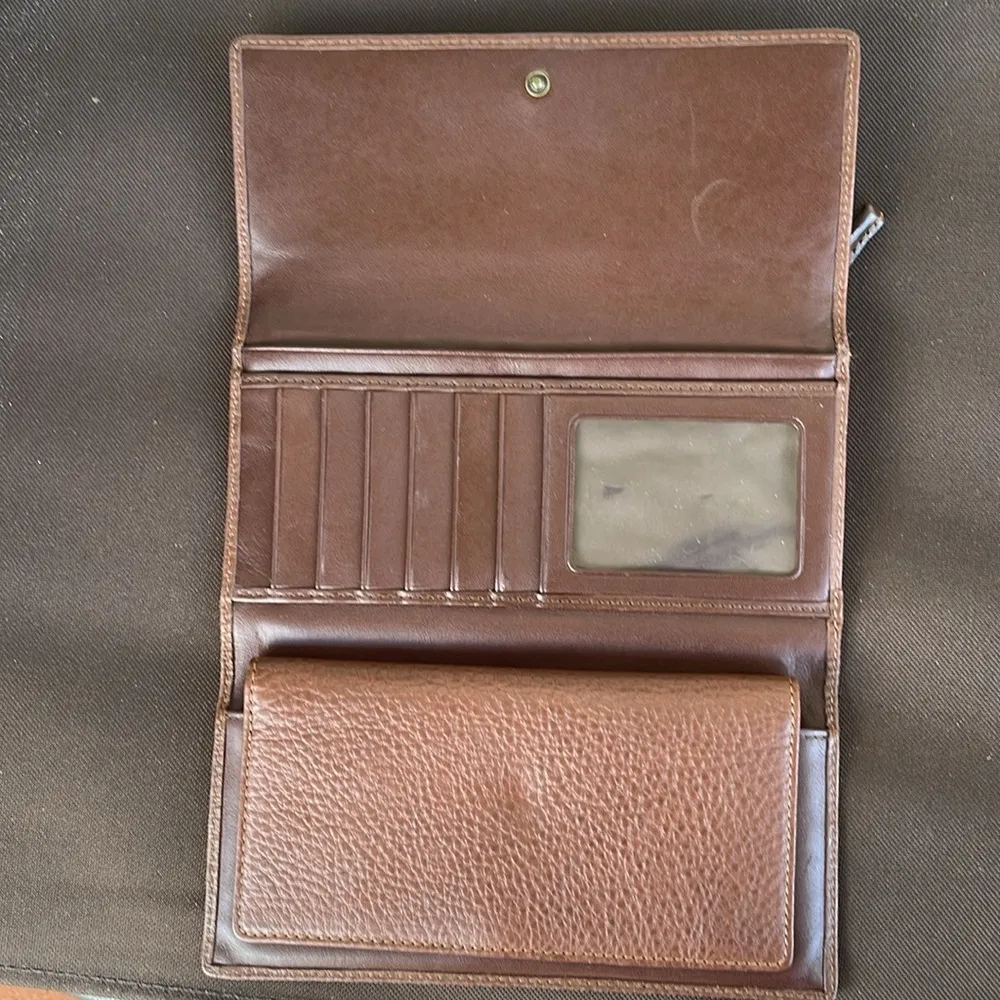 Coach leather Brown long Wallet, Established 1941 with a check holder - Image 7