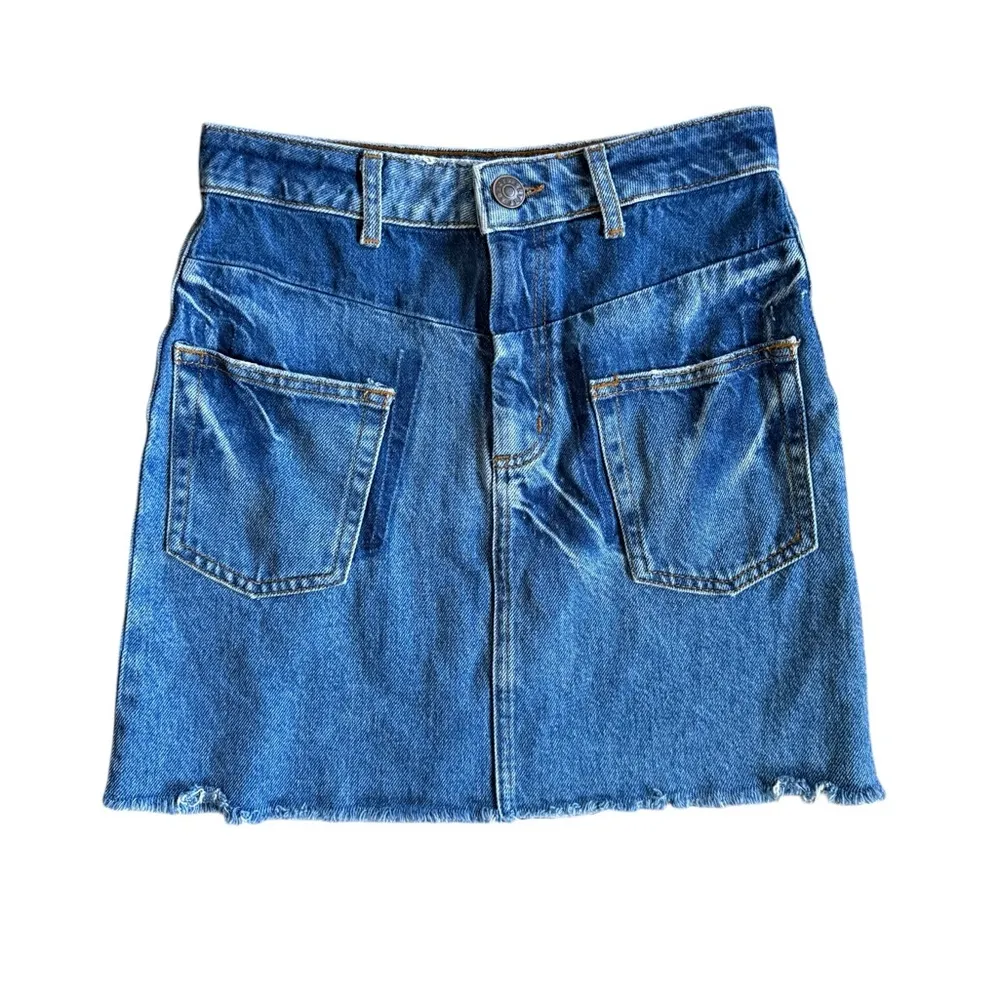 Sandro Paris Blue Denim Mini Skirt - Image 7
