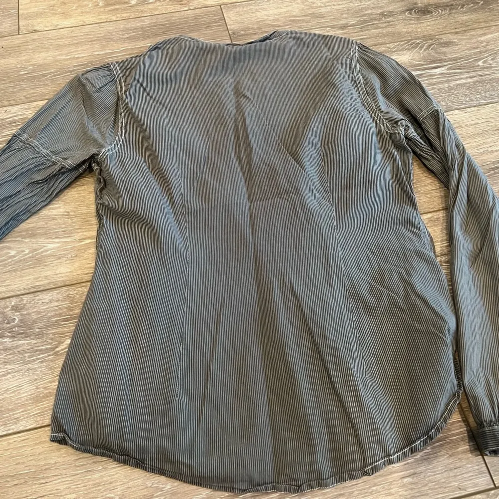 One Star Pin Striped Blouse Top - Image 3