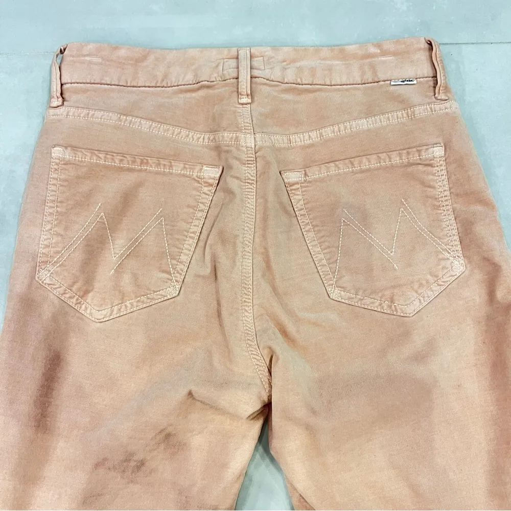 Mother Jeans High Waisted Looker Lipstick And Other Stories Sz 27 Pink - Image 9