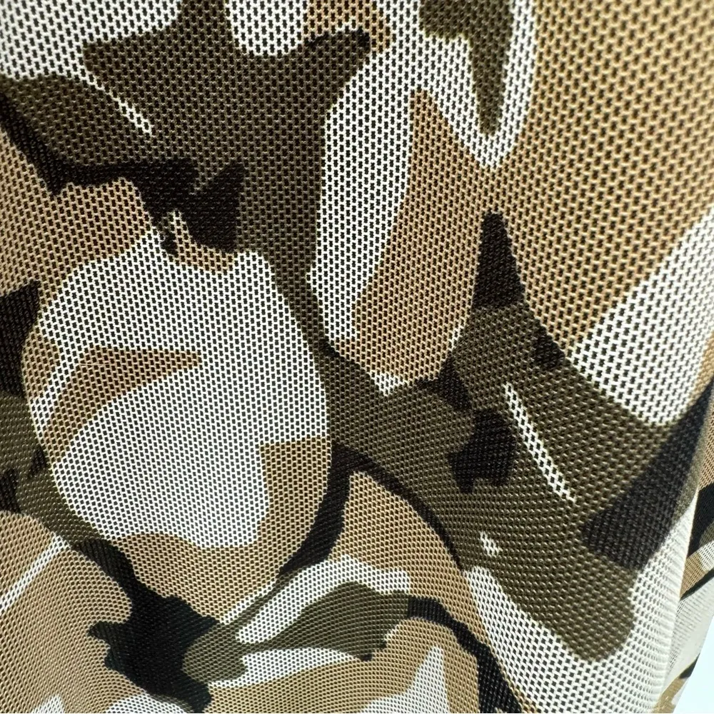 Chico’s Floral Camouflage Mesh Overlay Lined Tank Top Size 1P/Medium Petite - Image 9