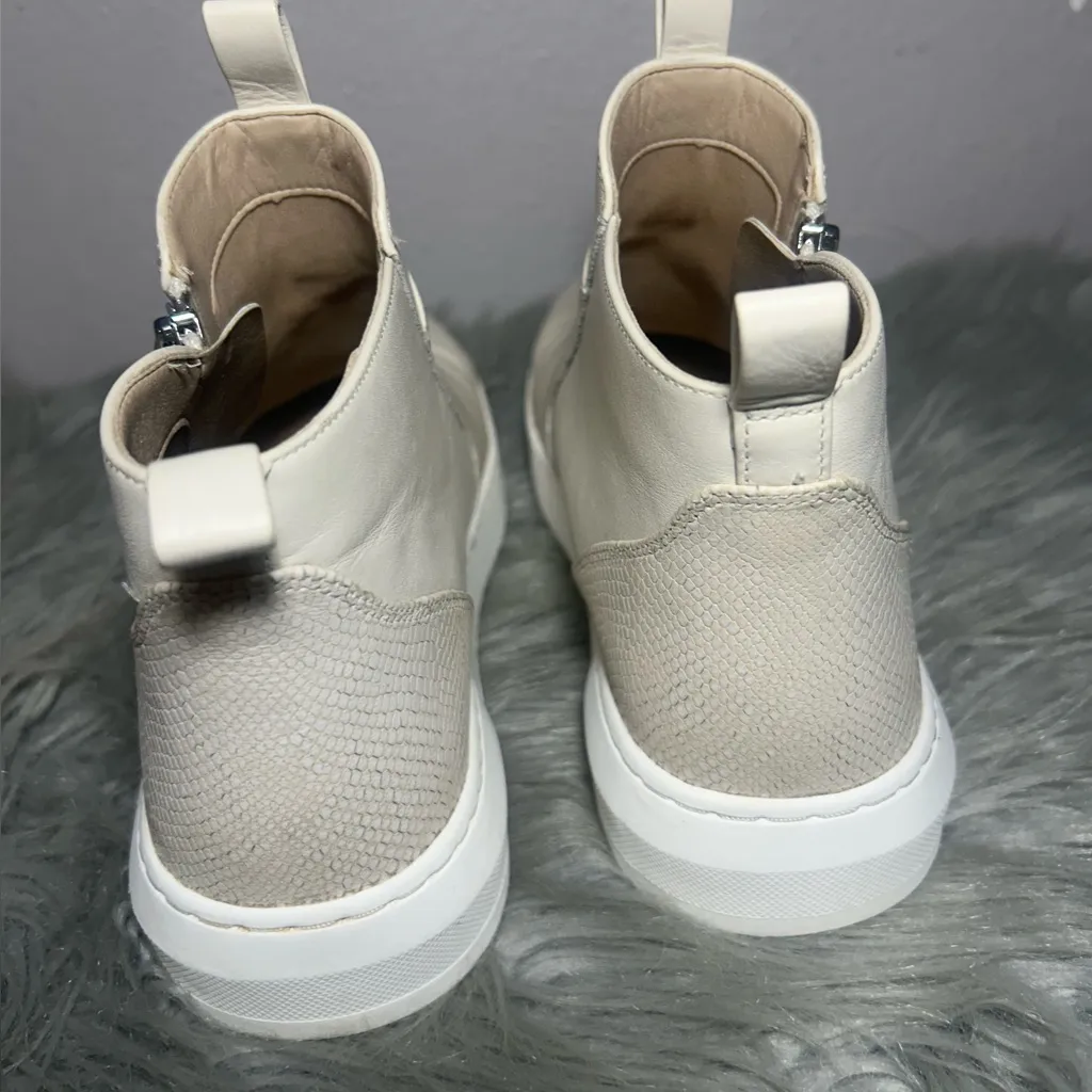 Vionic Brinkely Slip-on Side Zip Sneaker Boot Ivory Cream Ankle Boots Size 8.5 - Image 6