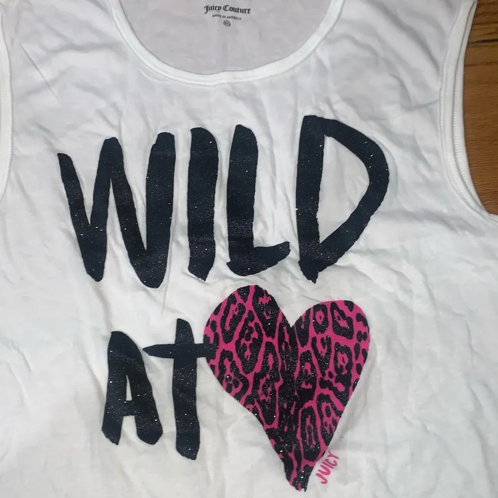 Juicy Couture Wild at Heart Tank Top White Women’s Extra Large XL New with Tags - Image 6