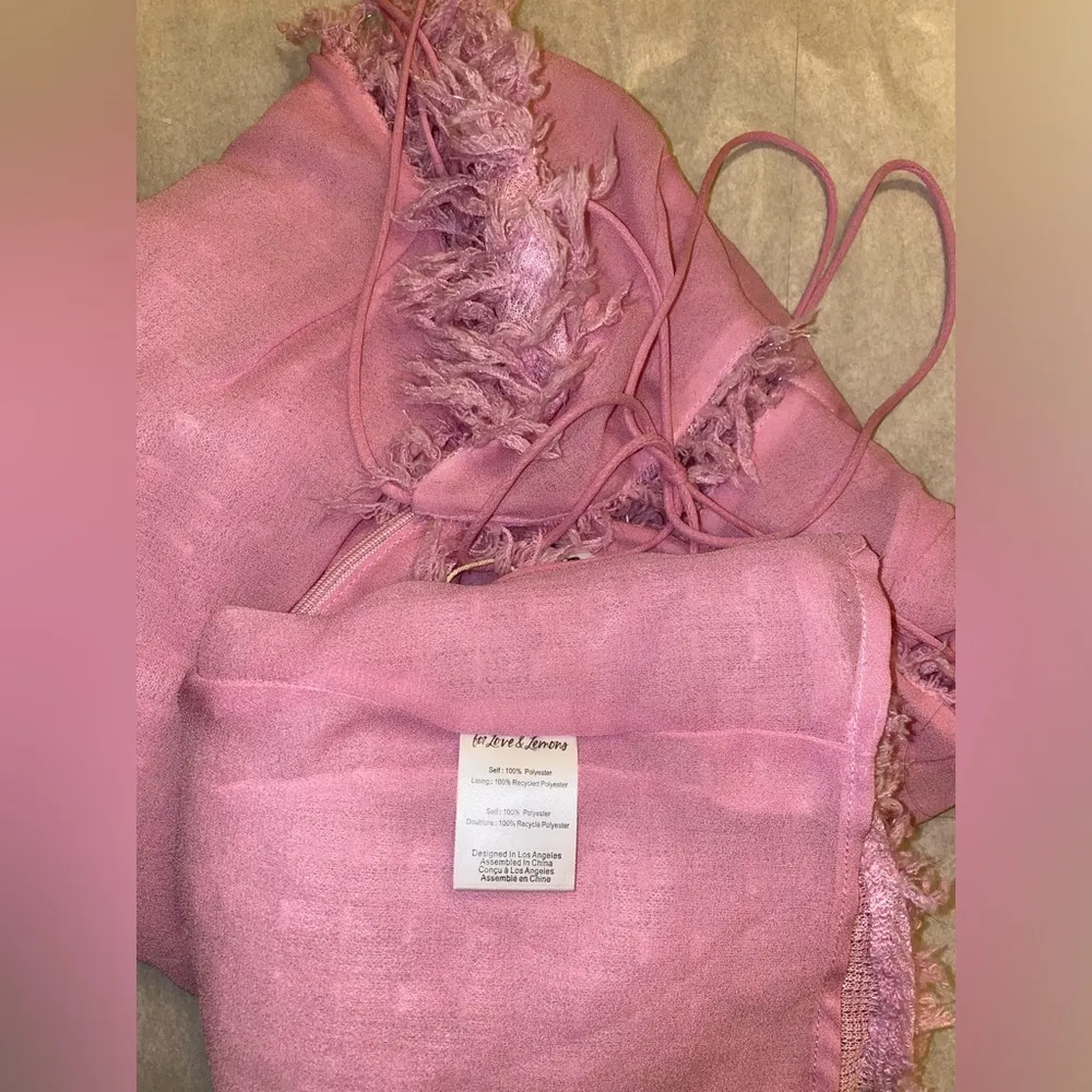 For Love and Lemons Kamara pink mini dress. Size Small - Image 10